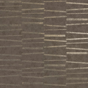 Luminescence Brown Abstract Stripe Wallpaper by Brewster