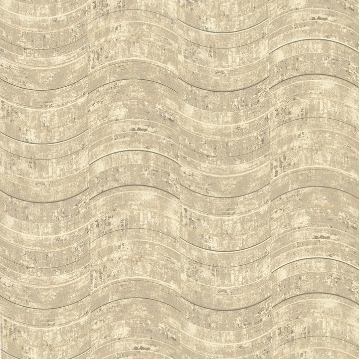 Hydra Taupe Geometric Wallpaper by Brewster Polished Covers about 57.8 square feet 21-in by 33-ft long roll Unpasted 25.2 - Fabric Carolina -