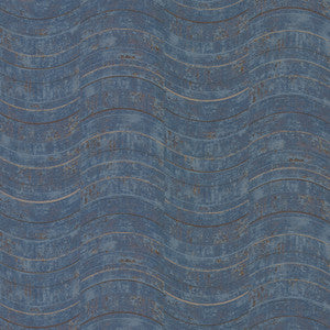 Hydra Blue Geometric Wallpaper by Brewster