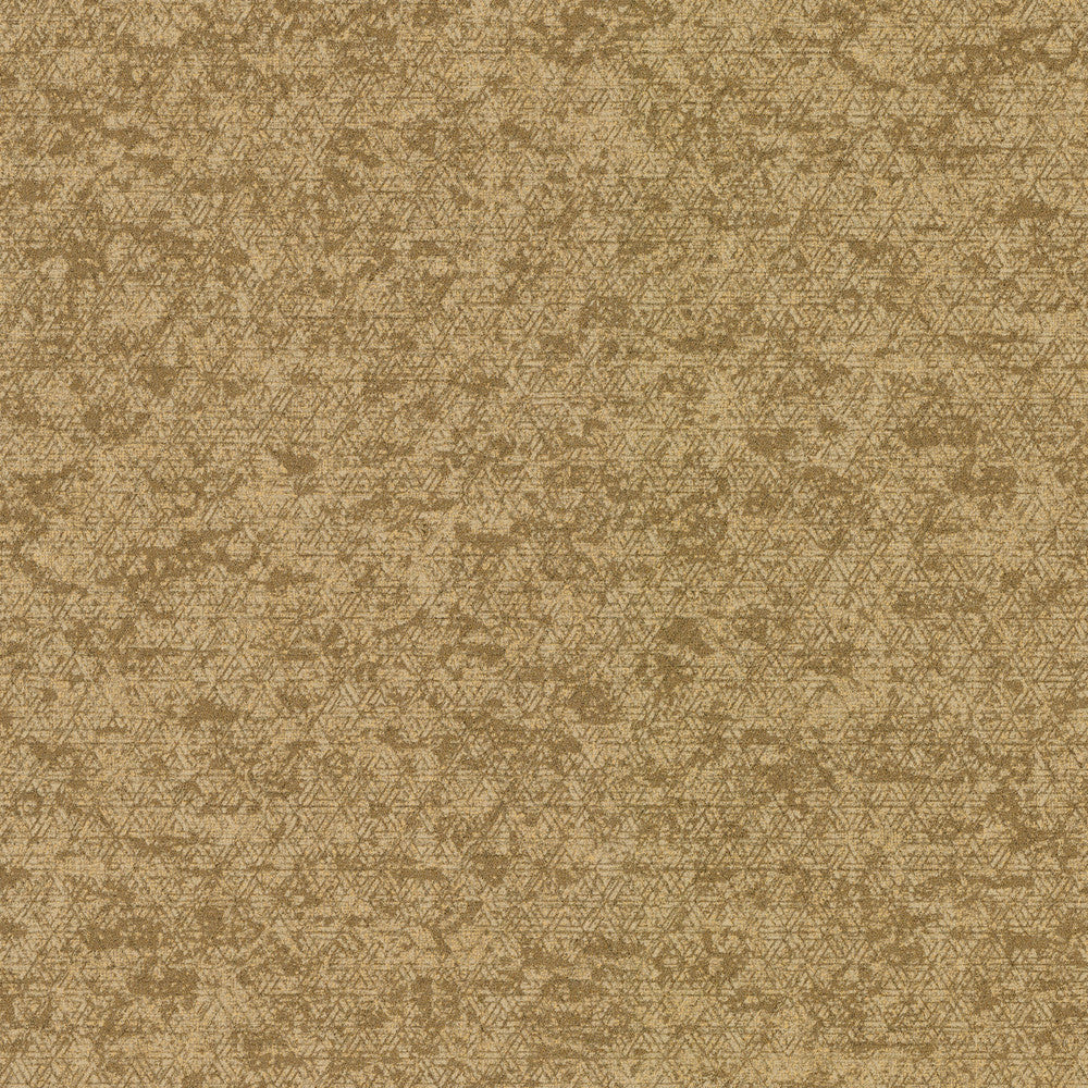 Cosmic Gold Geometric Wallpaper by Brewster Polished Covers about 57.8 square feet China Unpasted 25.2-in repeat, straight match 21-in by 33-ft long roll - Fabric Carolina -