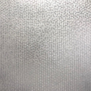 Carbon Silver Honeycomb Geometric Wallpaper by Brewster