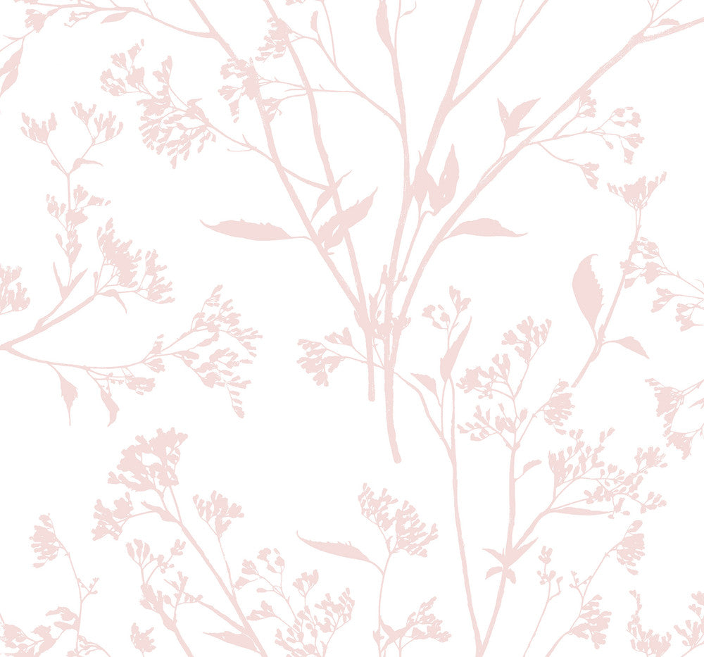 Southport Blush Delicate Branches Wallpaper by A-Street Prints Newport Covers about 60.8 square feet 27-in by 27-ft long roll Unpasted 25.2 - Fabric Carolina -