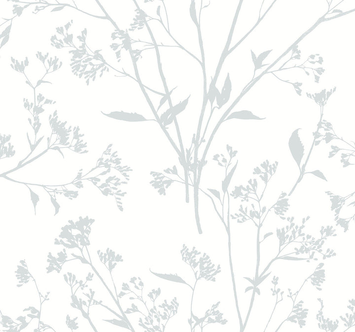 Southport Light Grey Delicate Branches Wallpaper by A-Street Prints Newport Covers about 60.8 square feet 27-in by 27-ft long roll Unpasted 25.2 - Fabric Carolina -
