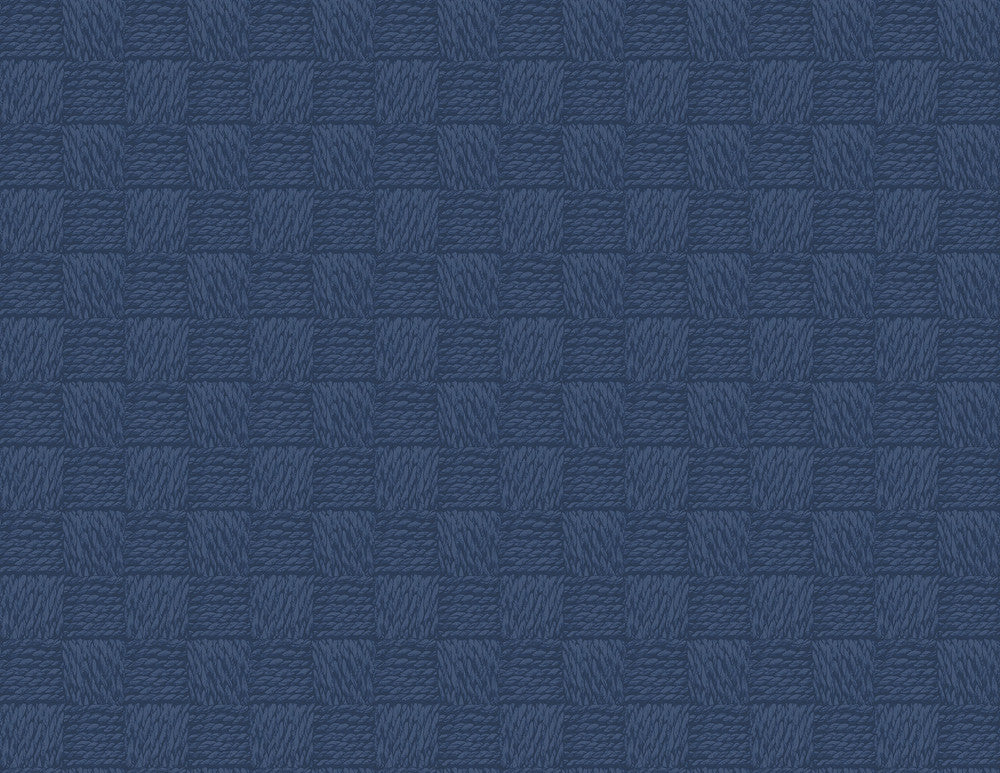 Calabash Navy Rope Basketweave Wallpaper by A-Street Prints Newport Covers about 60.8 square feet 27-in by 27-ft long roll Unpasted 3.5 - Fabric Carolina -