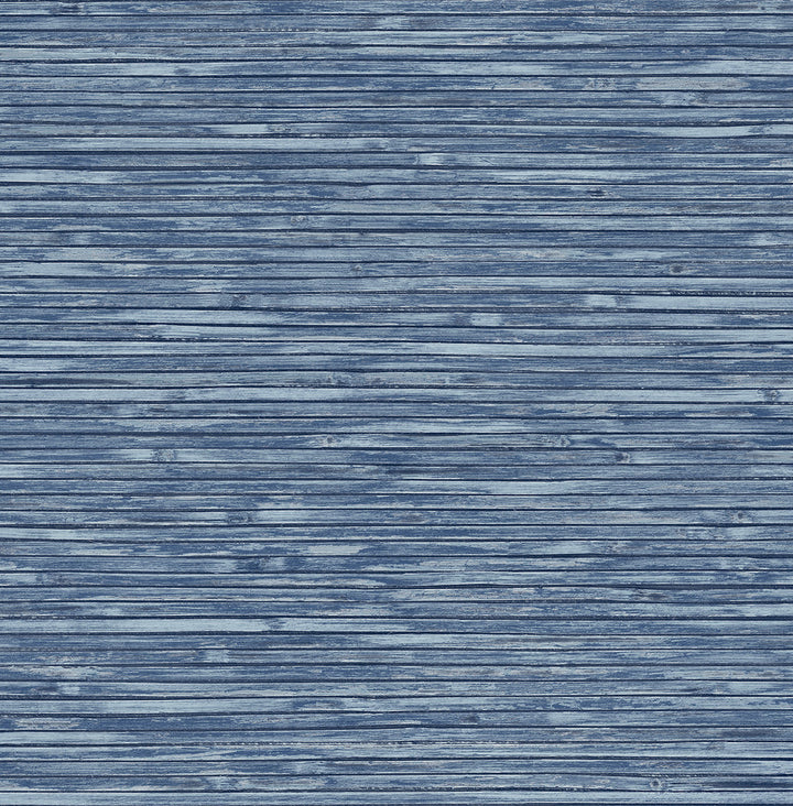 Bellport Denim Wooden Slat Wallpaper by A-Street Prints Newport Covers about 56.4 square feet 20.5-in by 33-ft long roll Unpasted 20.9 - Fabric Carolina -