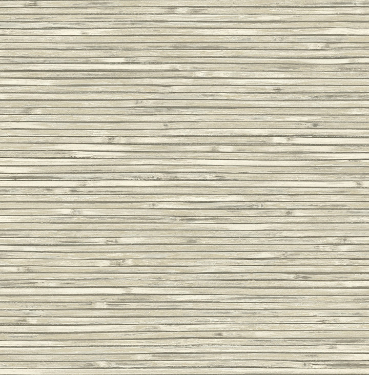 Bellport Ivory Wooden Slat Wallpaper by A-Street Prints Newport Covers about 56.4 square feet 20.5-in by 33-ft long roll Unpasted 20.9 - Fabric Carolina -