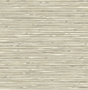 Bellport Ivory Wooden Slat Wallpaper by A-Street Prints