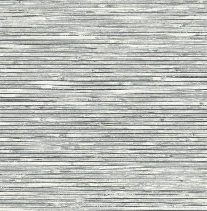 Bellport Dark Grey Wooden Slat Wallpaper by A-Street Prints Newport Covers about 56.4 square feet 20.5-in by 33-ft long roll Unpasted 20.9 - Fabric Carolina -