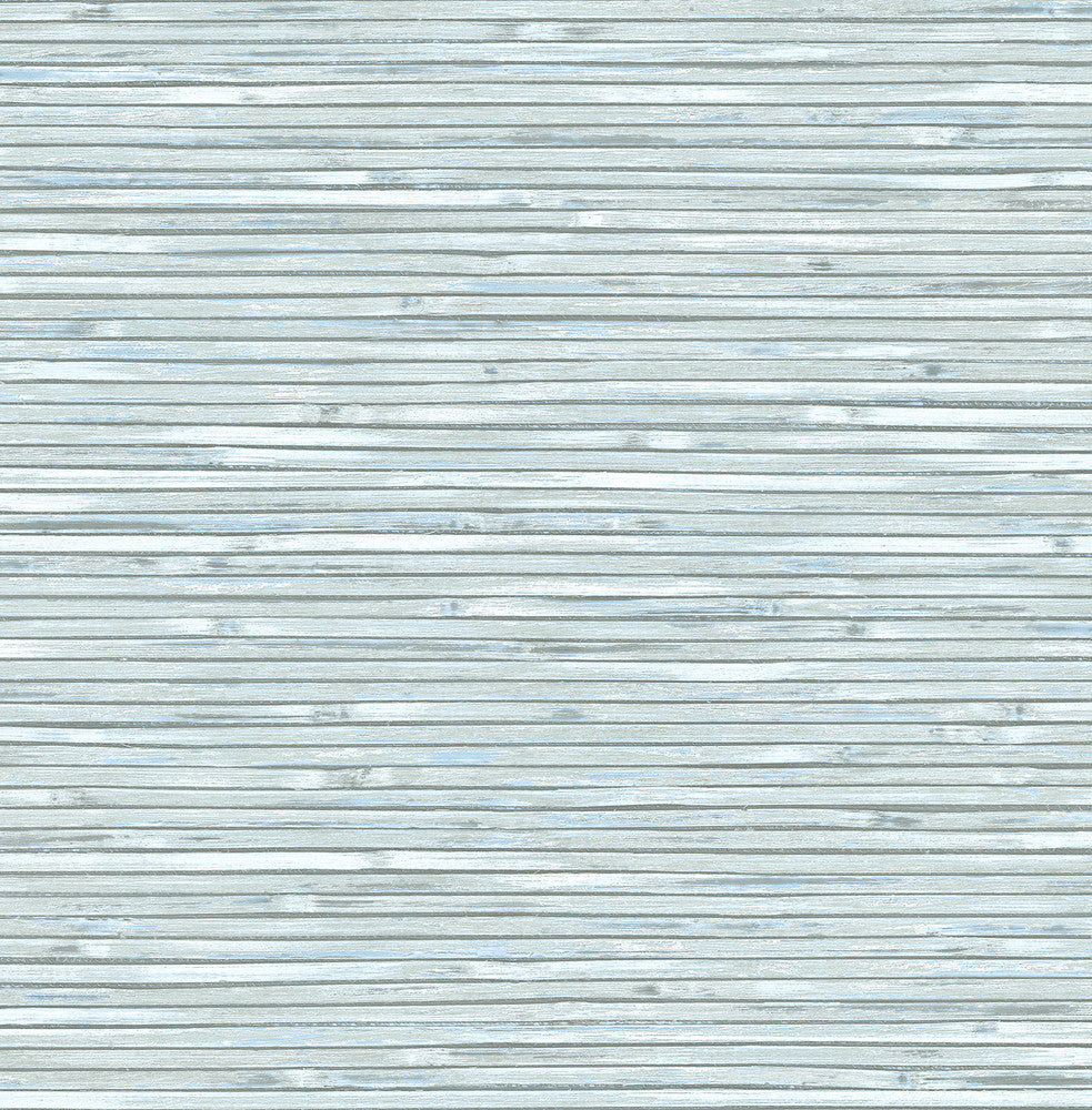 Bellport Sky Blue Wooden Slat Wallpaper by A-Street Prints Newport Covers about 56.4 square feet 20.5-in by 33-ft long roll Unpasted 20.9 - Fabric Carolina -