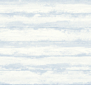 Truro Light Blue Weathered Shiplap Wallpaper by A-Street Prints
