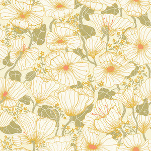 Matilda Green Poppy Fields Wallpaper by A-Street Prints