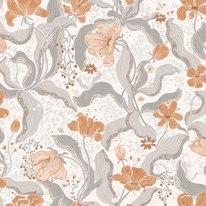 Bodri Grey Tulip Garden Wallpaper by A-Street Prints