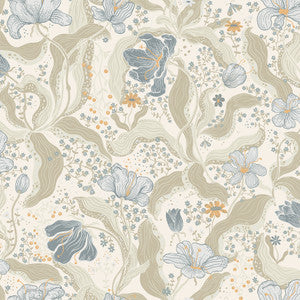 Bodri Light Blue Tulip Garden Wallpaper by A-Street Prints