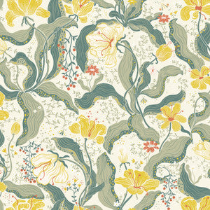 Bodri Yellow Tulip Garden Wallpaper by A-Street Prints