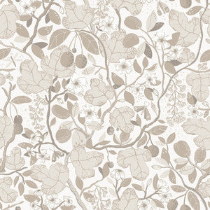 Ewald Beige Garden Vines Wallpaper by A-Street Prints