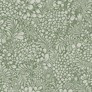 Siv Dark Green Botanical Wallpaper by A-Street Prints