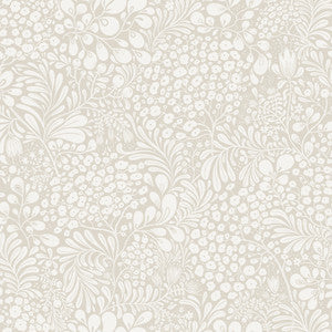 Siv Grey Botanical Wallpaper by A-Street Prints