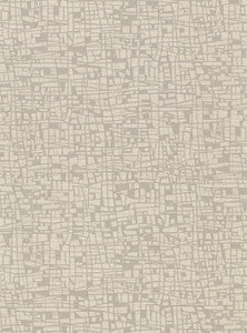 Tiffany Taupe Abstract Geometric Wallpaper by Warner