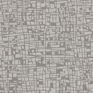 Tiffany Grey Abstract Geometric Wallpaper by Warner