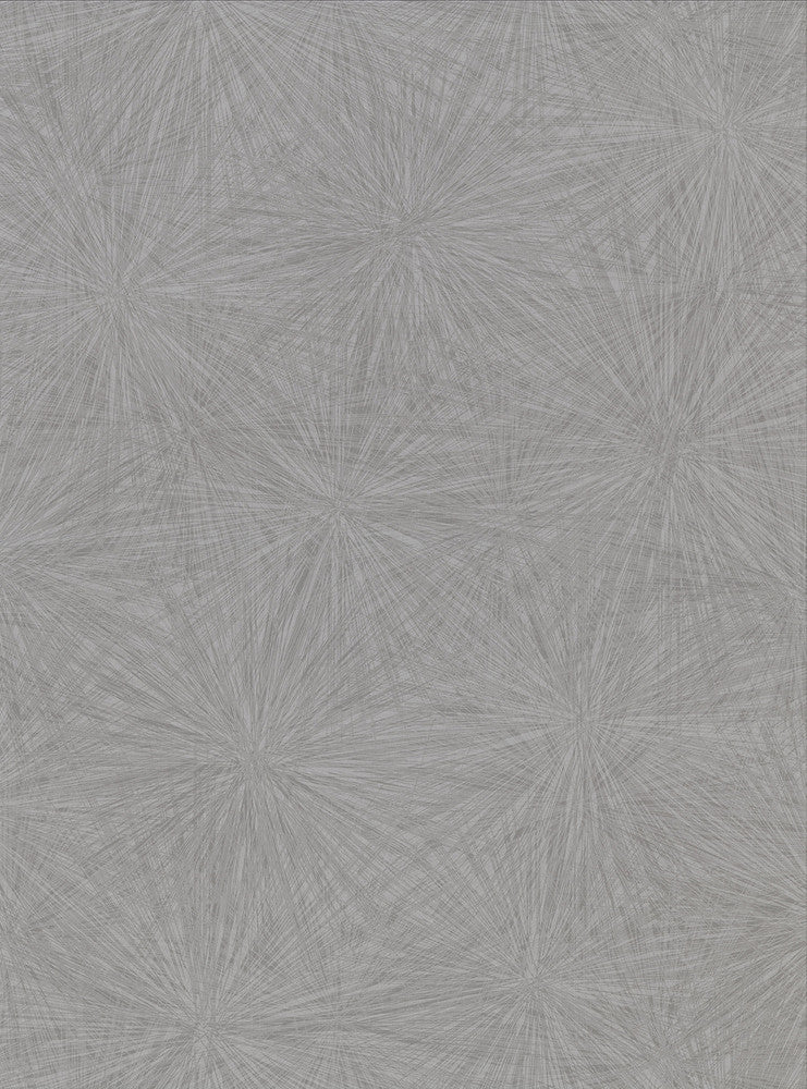 Majestic Dark Grey Starburst Wallpaper by Warner Warner Textures X Covers about 60.8 square feet 27-in by 27-ft long roll Unpasted 24 - Fabric Carolina -