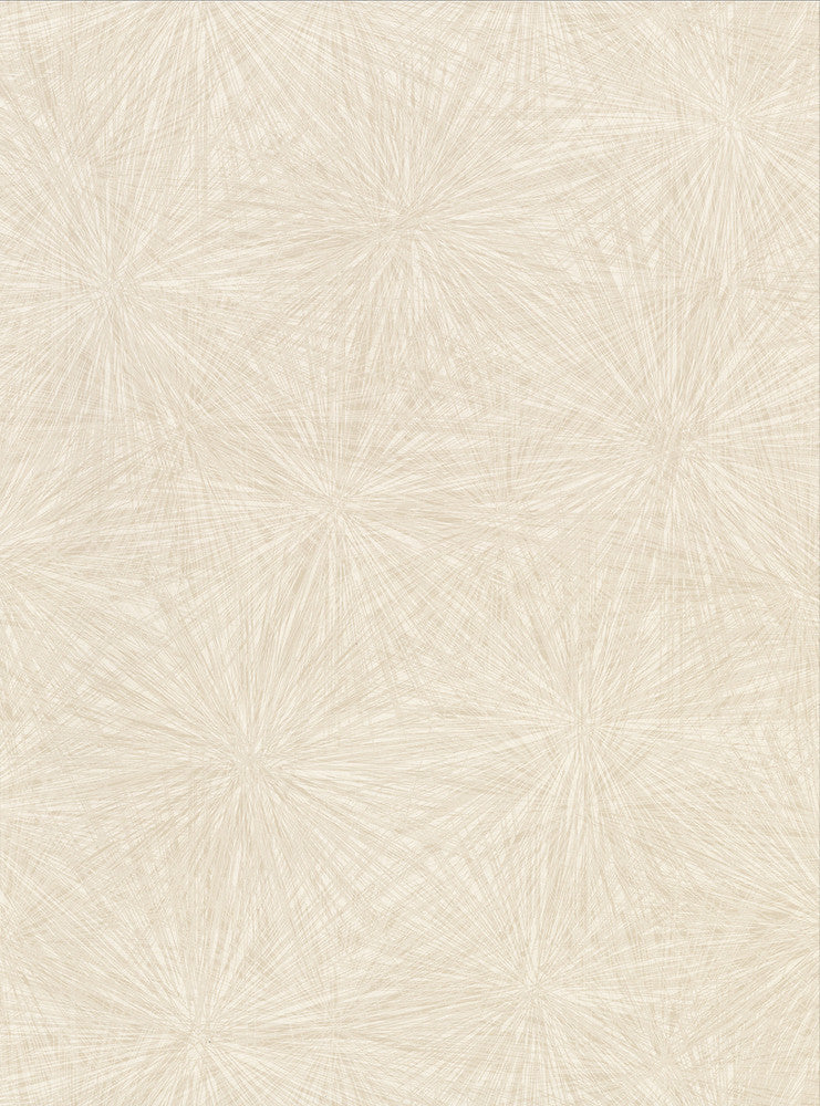 Majestic Champagne Starburst Wallpaper by Warner Warner Textures X Covers about 60.8 square feet 27-in by 27-ft long roll Unpasted 24 - Fabric Carolina -