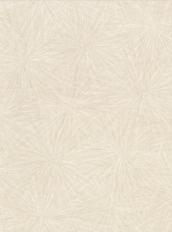 Majestic Champagne Starburst Wallpaper by Warner Warner Textures X Covers about 60.8 square feet 27-in by 27-ft long roll Unpasted 24 - Fabric Carolina -