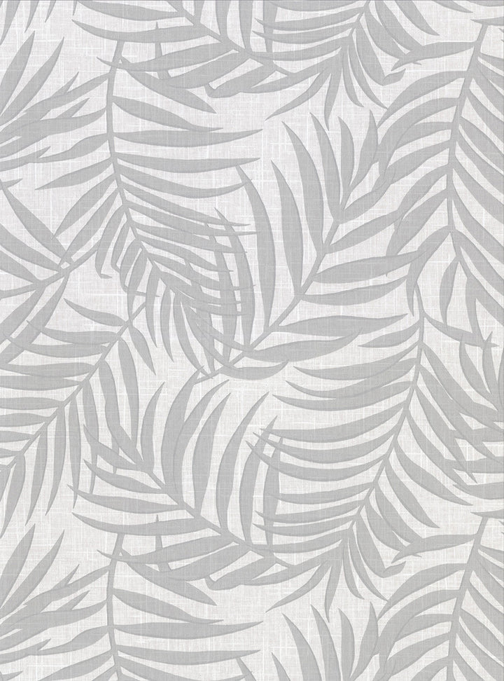 Lanai Dove Fronds Wallpaper by Warner Warner Textures X Covers about 60.8 square feet 27-in by 27-ft long roll Unpasted 18 - Fabric Carolina -