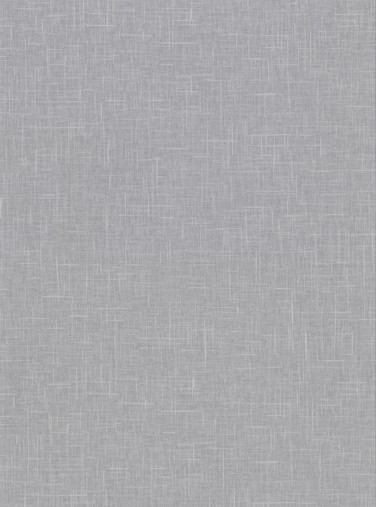 Linville Pewter Faux Linen Wallpaper by Warner Warner Textures X Covers about 60.8 square feet 27-in by 27-ft long roll Unpasted 0 - Fabric Carolina -