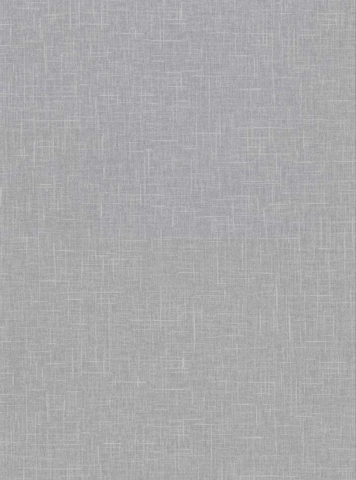 Linville Pewter Faux Linen Wallpaper by Warner Warner Textures X Covers about 60.8 square feet 27-in by 27-ft long roll Unpasted 0 - Fabric Carolina -