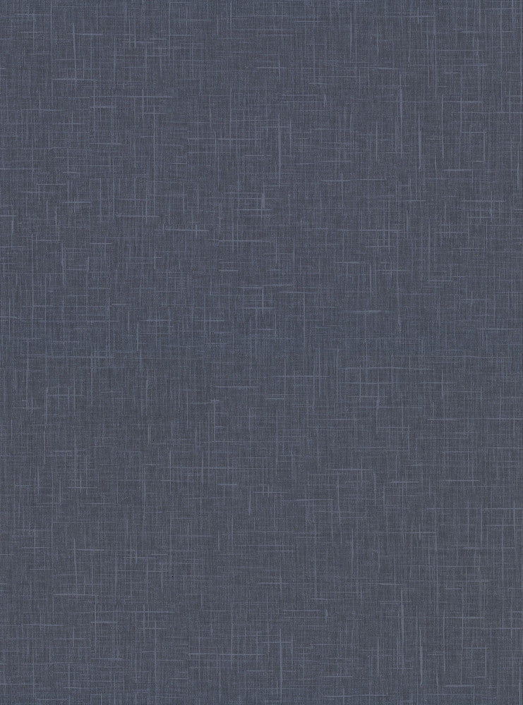Linville Navy Faux Linen Wallpaper by Warner Warner Textures X Covers about 60.8 square feet 27-in by 27-ft long roll Unpasted 0 - Fabric Carolina -