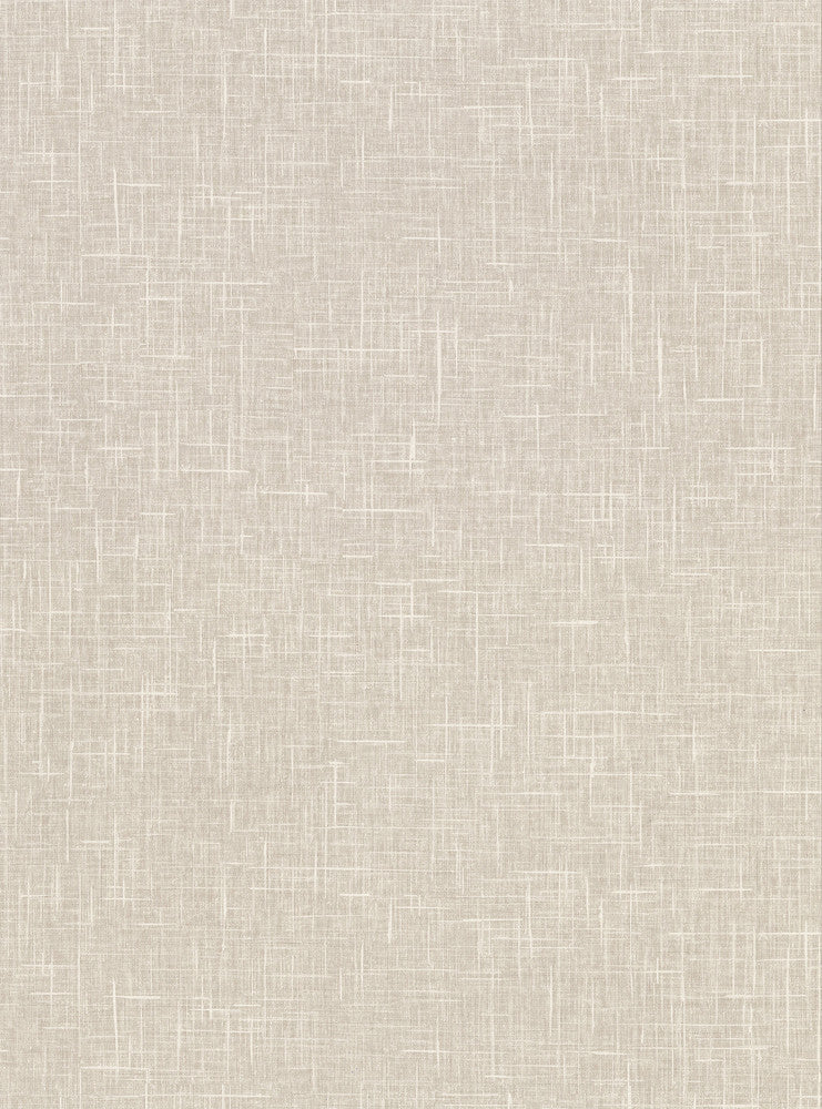Linville Taupe Faux Linen Wallpaper by Warner Warner Textures X Covers about 60.8 square feet 27-in by 27-ft long roll Unpasted 0 - Fabric Carolina -