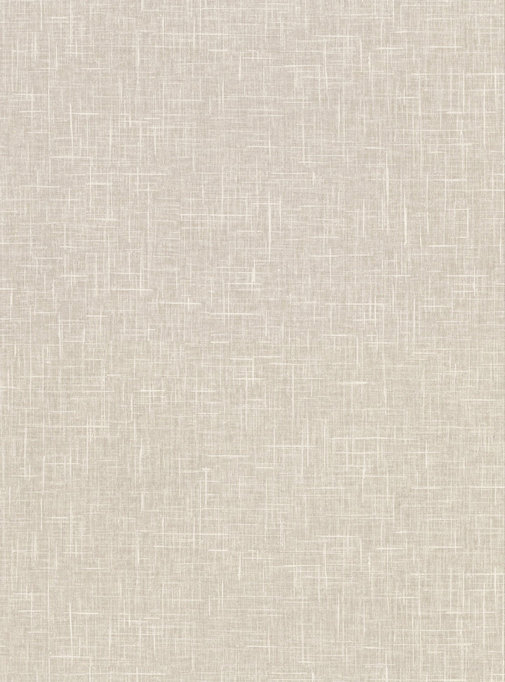 Linville Taupe Faux Linen Wallpaper by Warner Warner Textures X Covers about 60.8 square feet 27-in by 27-ft long roll Unpasted 0 - Fabric Carolina -