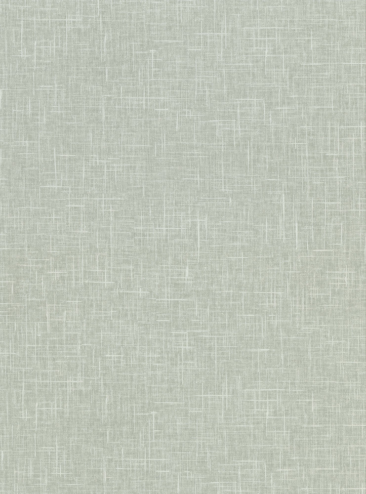 Linville Mint Faux Linen Wallpaper by Warner Warner Textures X Covers about 60.8 square feet 27-in by 27-ft long roll Unpasted 0 - Fabric Carolina -