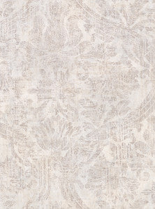Abigail Cream Damask Wallpaper by Warner