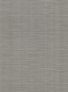 Bay Ridge Dark Grey Faux Grasscloth Wallpaper by Warner