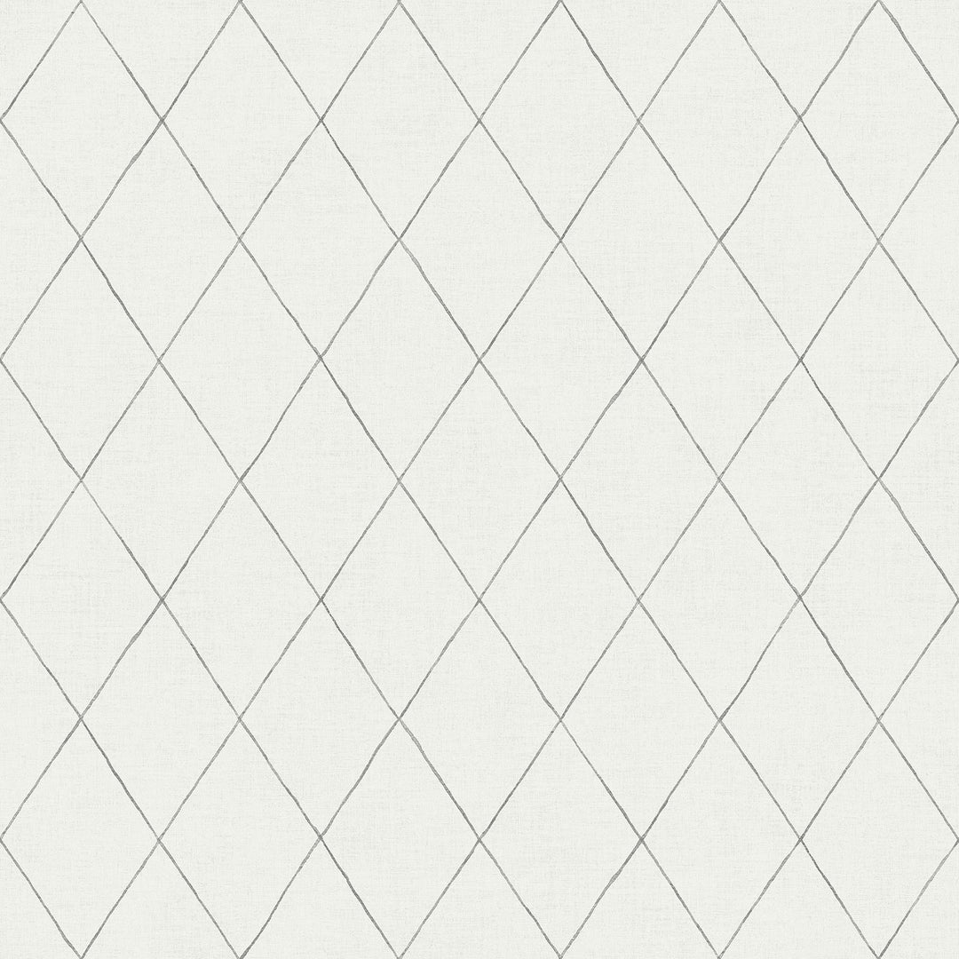 Rhombus Grey Geometric Wallpaper by A-Street Prints Designer