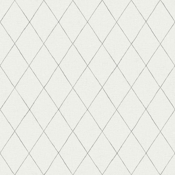 Rhombus Grey Geometric Wallpaper by A-Street Prints Designer
