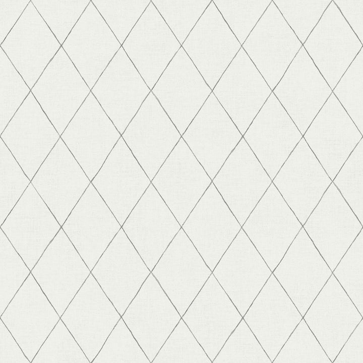 Rhombus Grey Geometric Wallpaper by A-Street Prints Spring Covers about 56.4 square feet 20.5-in by 33-ft long roll Unpasted 10.4 - Fabric Carolina -