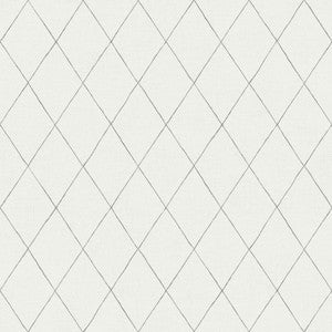Rhombus Grey Geometric Wallpaper by A-Street Prints