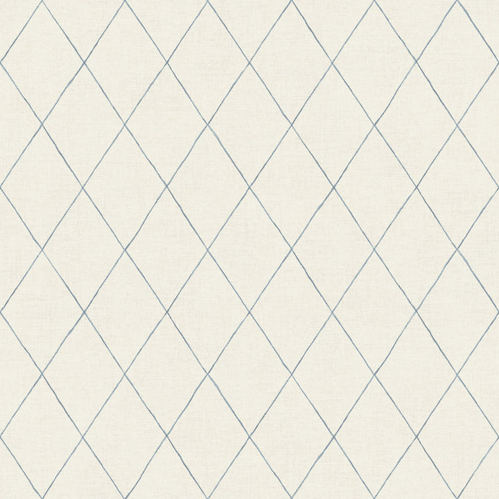 Rhombus Blue Geometric Wallpaper by A-Street Prints Spring Covers about 56.4 square feet 20.5-in by 33-ft long roll Unpasted 10.4 - Fabric Carolina -