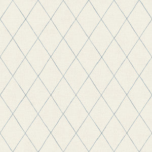 Rhombus Blue Geometric Wallpaper by A-Street Prints