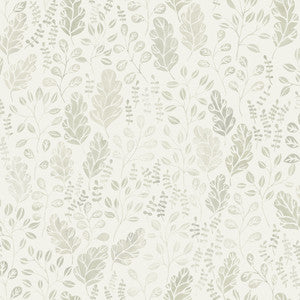 Isha Beige Leaf Wallpaper by A-Street Prints
