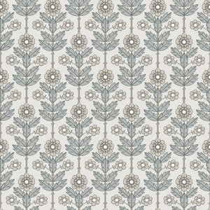 Aya White Floral Wallpaper by A-Street Prints