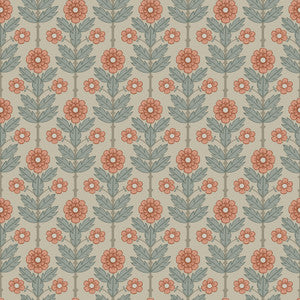 Aya Beige Floral Wallpaper by A-Street Prints