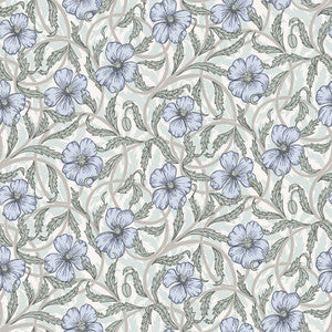 Imogen Light Blue Floral Wallpaper by A-Street Prints