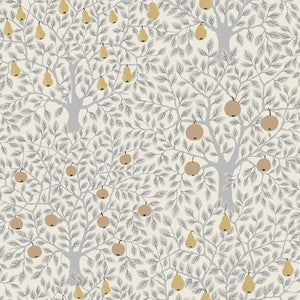 Pomona Light Grey Fruit Tree Wallpaper by A-Street Prints