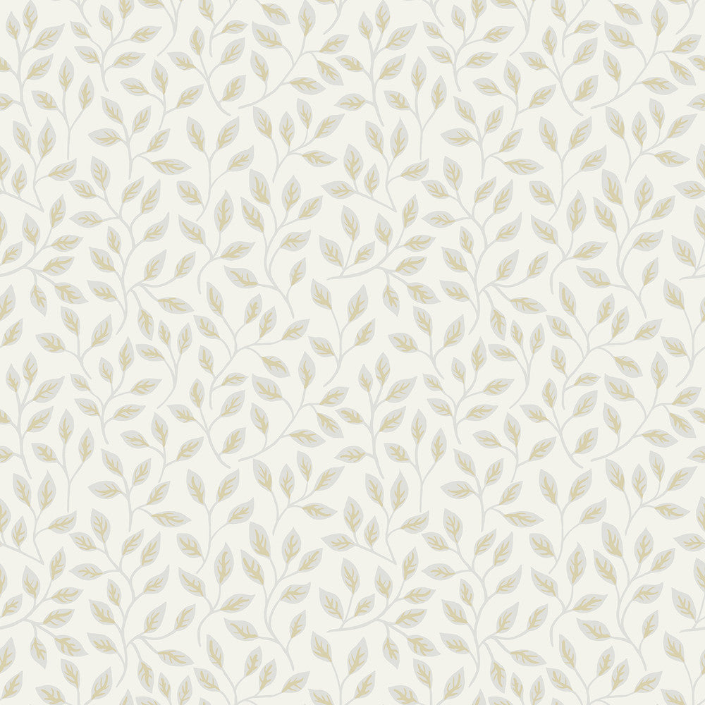 Posey White Vines Wallpaper by A-Street Prints Spring Covers about 56.4 square feet Sweden Unpasted 10.4-in repeat, straight match 20.5-in by 33-ft long roll - Fabric Carolina -