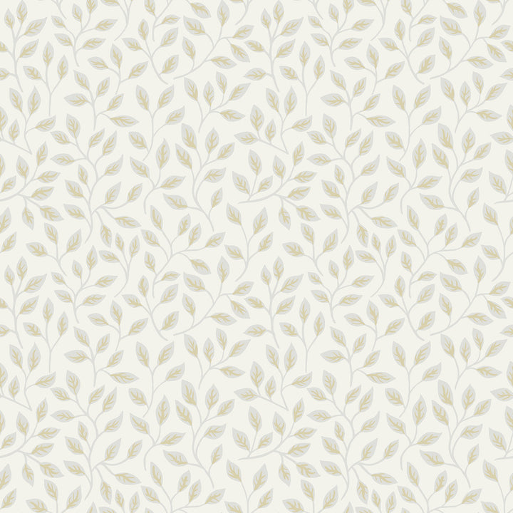 Posey White Vines Wallpaper by A-Street Prints Spring Covers about 56.4 square feet Sweden Unpasted 10.4-in repeat, straight match 20.5-in by 33-ft long roll - Fabric Carolina -