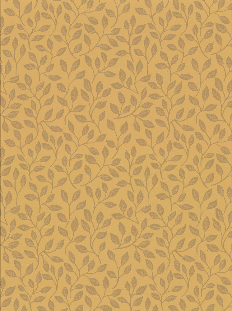 Posey Mustard Vines Wallpaper by A-Street Prints Spring Covers about 56.4 square feet 20.5-in by 33-ft long roll Unpasted 10.4 - Fabric Carolina -