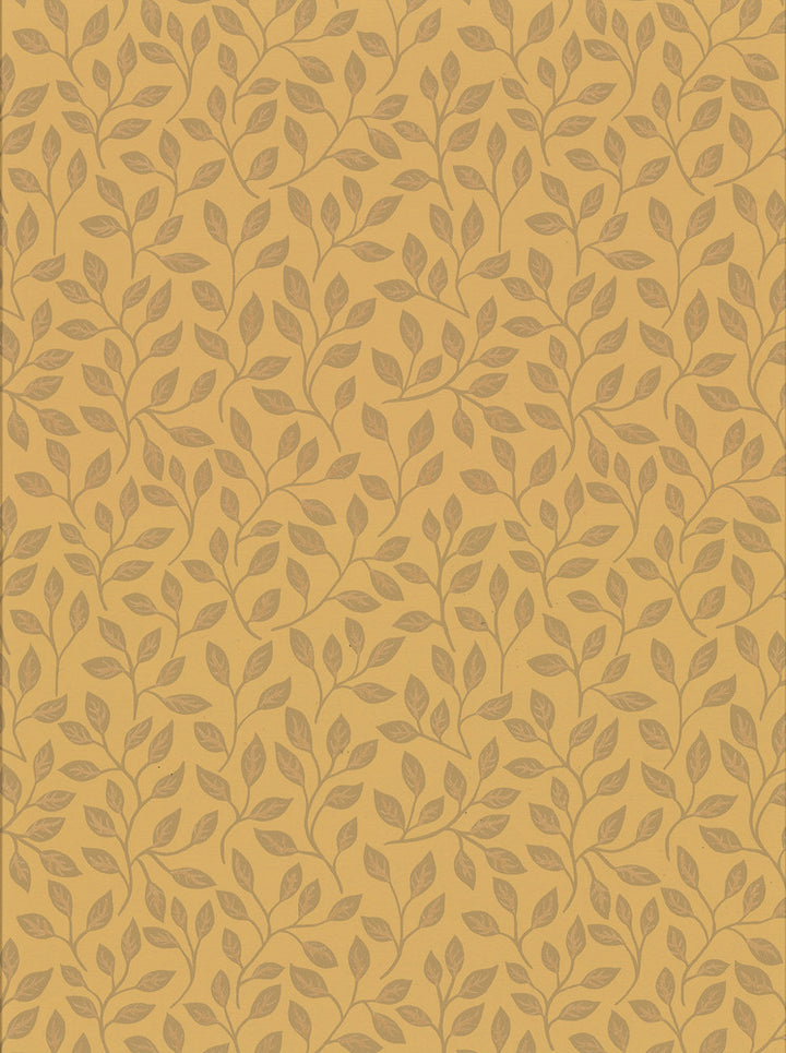 Posey Mustard Vines Wallpaper by A-Street Prints Spring Covers about 56.4 square feet 20.5-in by 33-ft long roll Unpasted 10.4 - Fabric Carolina -